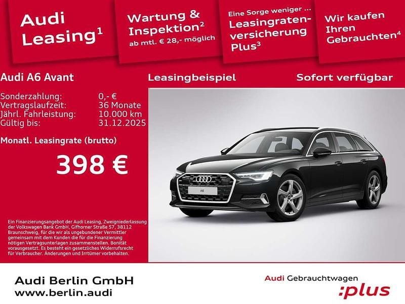 Mythosschwarz metallic Gebraucht 2025 Audi A6 Advanced Plus Kombi | 48.900 € (Superpreis) - Bild 1/3