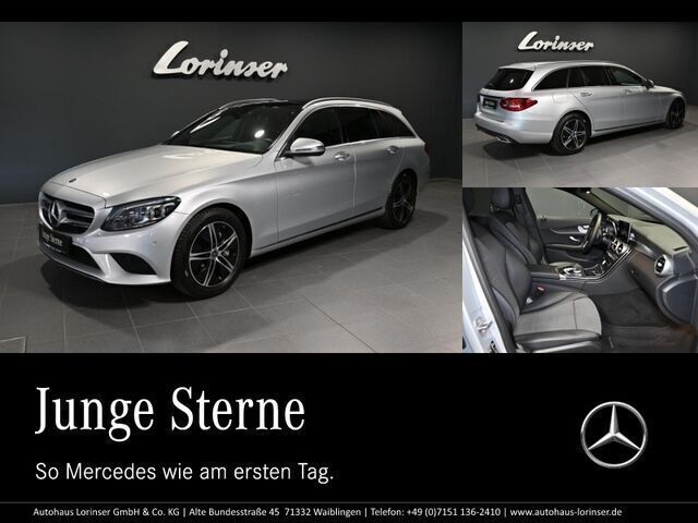 Silber iridiumsilber metallic Gebraucht 2021 Mercedes C200 Avantgarde Kombi | 32.800 € - Bild 1/2