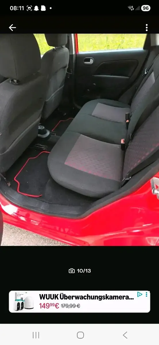 Gebraucht Ford Fiesta 80 PS (58 kW) 2006 Rot Kleinwagen