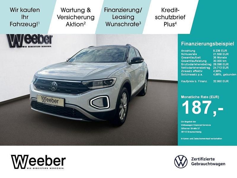 Weiß Gebraucht 2025 VW T-Roc Goal SUV | 32.951 € (Superpreis) - Bild 1/4