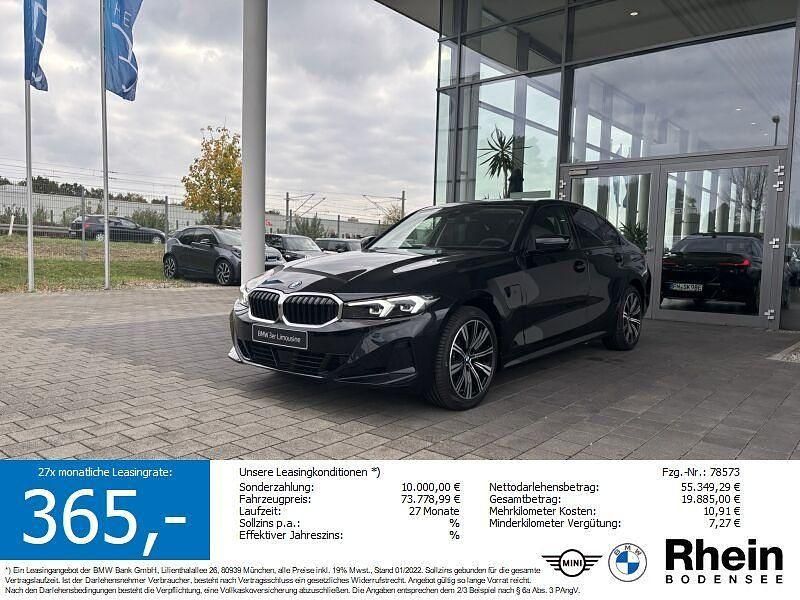 Saphirschwarz metallic Neu 2025 BMW 330e Sport Line Limousine | 53.880 € - Bild 1/4
