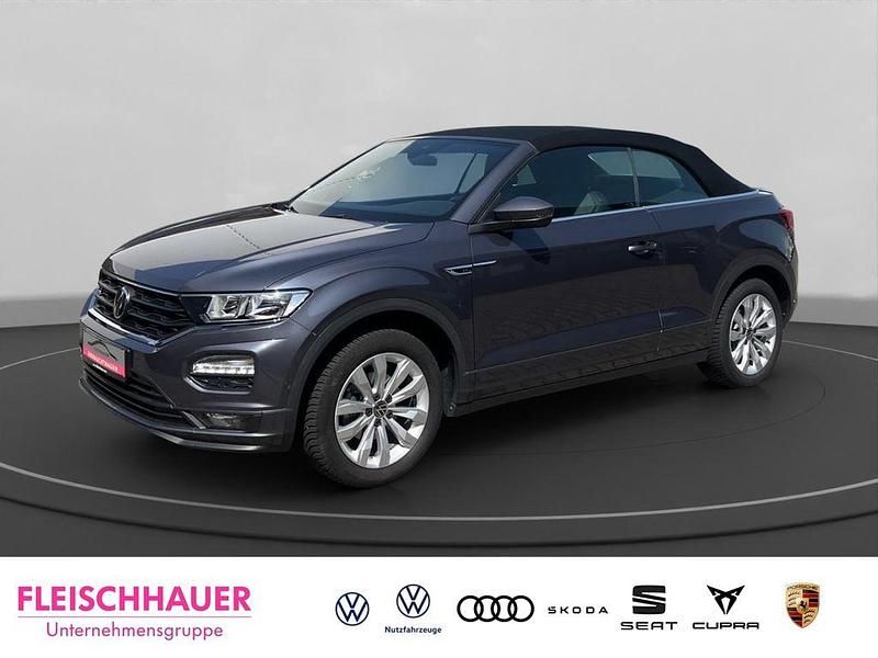 Grau Gebraucht 2022 VW T-Roc Cabriolet R-line Cabrio | 24.480 € (Guter Preis) - Bild 1/4