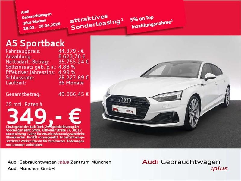 Gebraucht Audi A5 S-Line 265 PS (194 kW) 2022 Gletscherweiß metallic Coupé