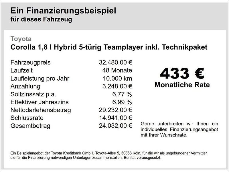Neu Toyota Corolla 98 PS (72 kW) 2025 Grau Limousine