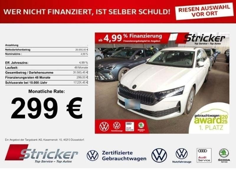 Gebraucht Skoda Octavia Selection 150 PS (110 kW) 2024 Moonweiß perleffekt (metallic) Kombi