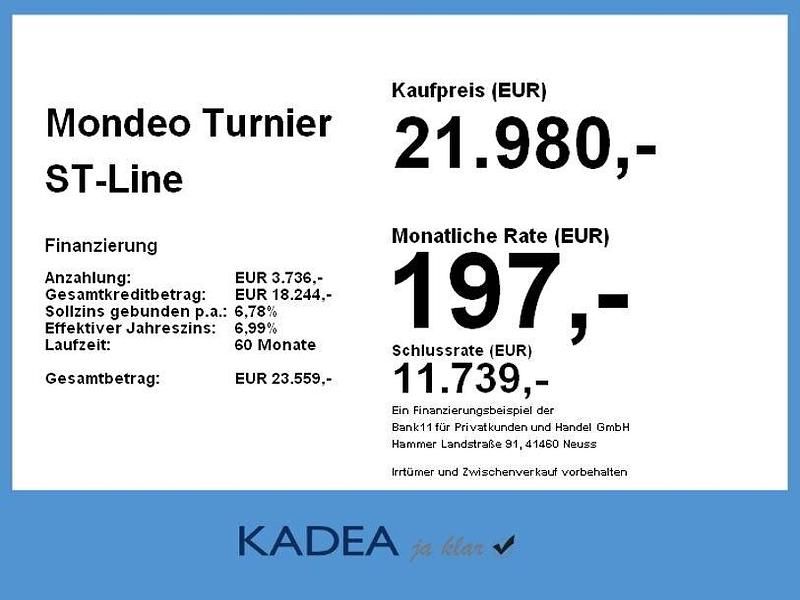 Gebraucht Ford Mondeo ST-Line 150 PS (110 kW) 2021 Polarsilber metallic Kombi