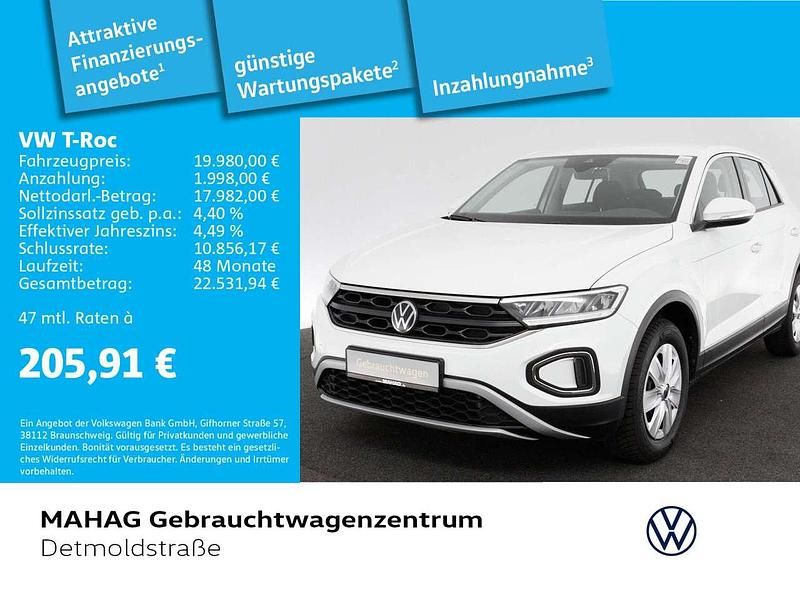 Weiß Gebraucht 2023 VW T-Roc SUV | 19.980 € (Guter Preis) - Bild 1/2