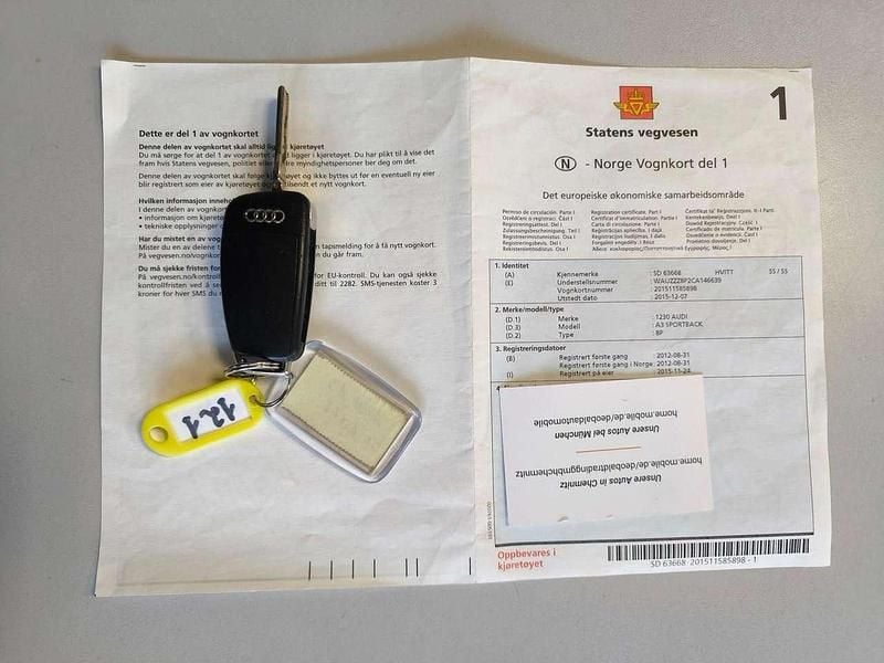 Second-hand Audi A3 Ambition 105 CP (77 kW) 2012 Albastru Hatchback