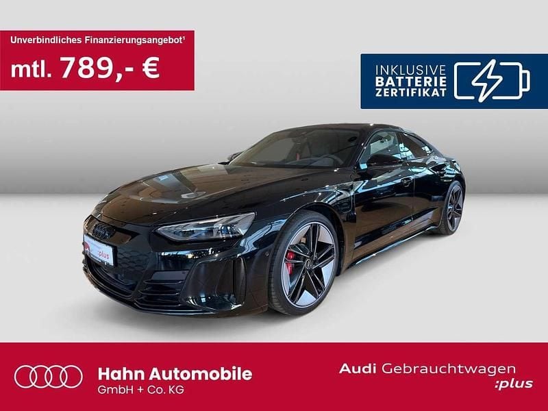 Mythosschwarz metallic Gebraucht 2022 Audi e-tron GT quattro Sport Limousine | 67.790 € (Fairer Preis) - Bild 1/3