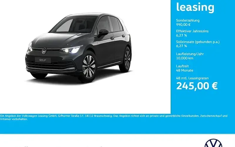 Gebraucht VW Golf VIII Move 110 PS (80 kW) 2024 Uranograu Limousine