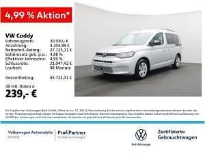 Gebraucht VW Caddy Life 102 PS (75 kW) 2025 Silber (reflexsilber metallic) Van / Kleinbus