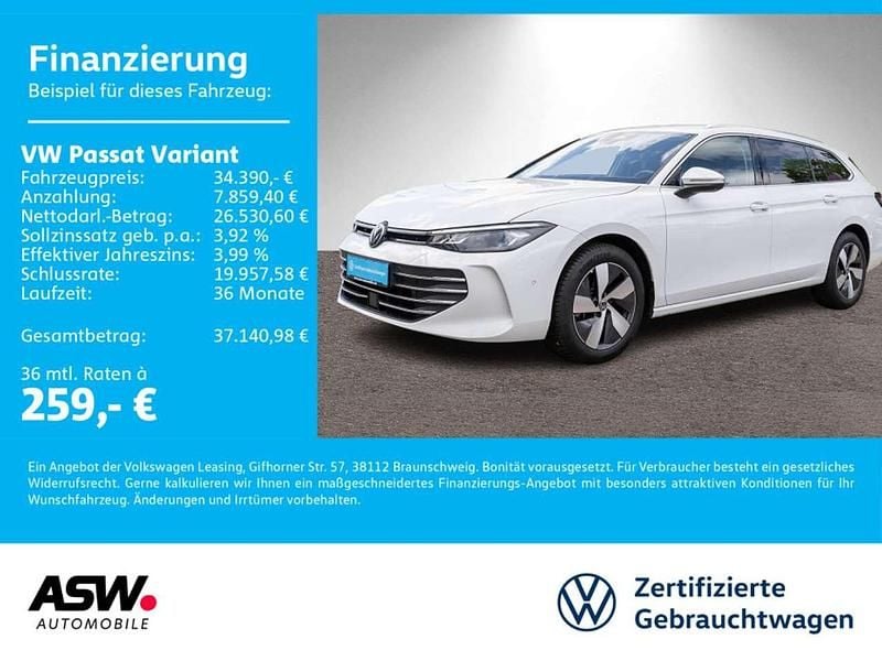 Pure white Gebraucht 2025 VW Passat Business Kombi | 34.390 € (Superpreis) - Bild 1/4