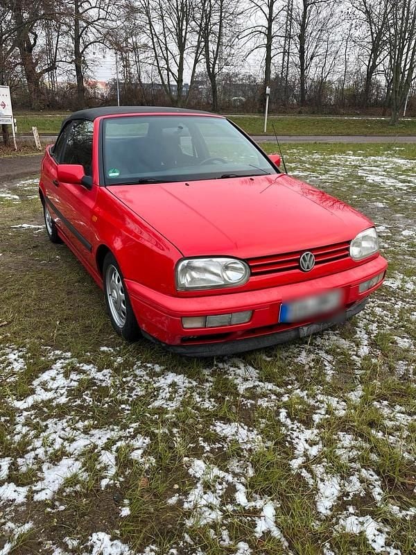 Rot Gebraucht 1996 VW Golf Cabriolet Cabrio | 1.000 € (Guter Preis) - Bild 1/4