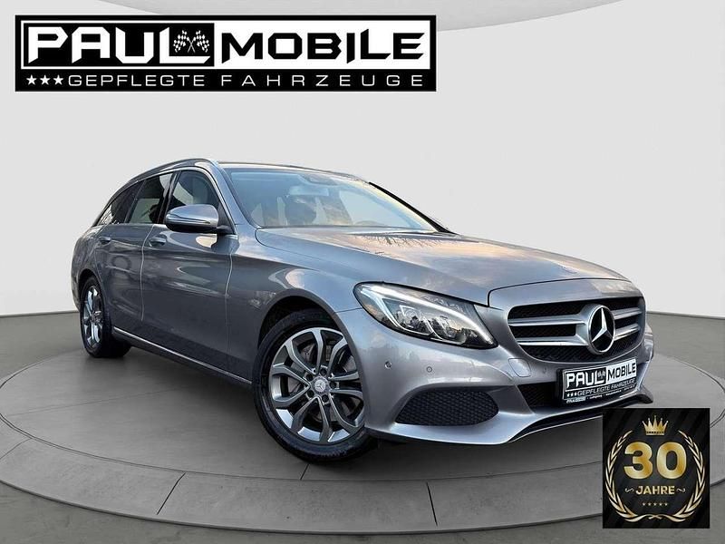 Palladiumsilber Gebraucht 2016 Mercedes C250 Avantgarde Kombi | 18.789 € (Guter Preis) - Bild 1/4