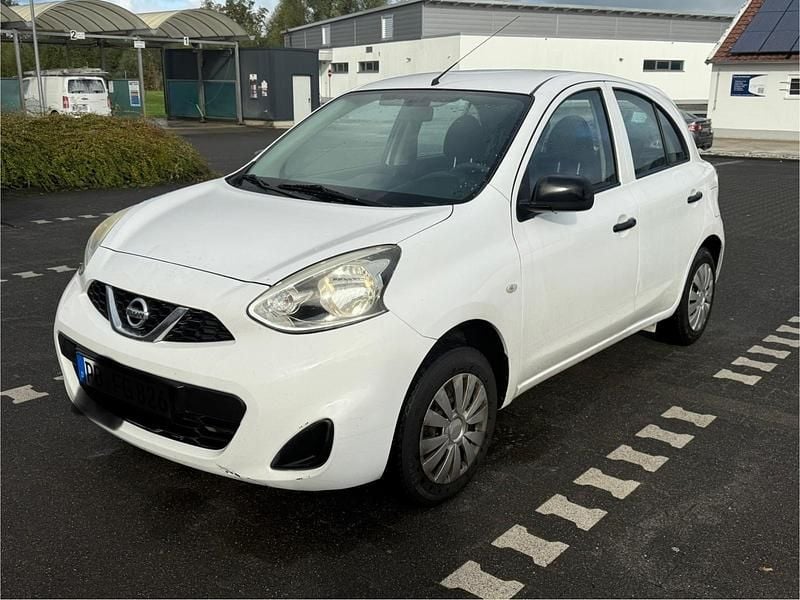 Weiß Gebraucht 2013 Nissan Micra Pure Kleinwagen | 4.290 € (Fairer Preis) - Bild 1/4