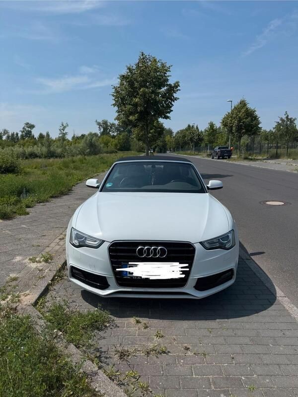 Weiß Gebraucht 2014 Audi A5 Cabriolet S-Line Cabrio | 15.000 € (Teuer) - Bild 1/4