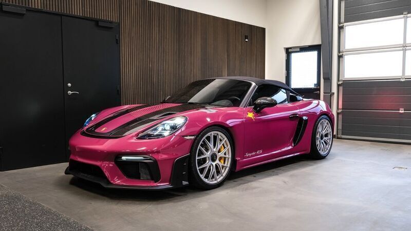 Violett Gebraucht 2024 Porsche 718 Spyder Cabrio | 183.700 € - Bild 1/4