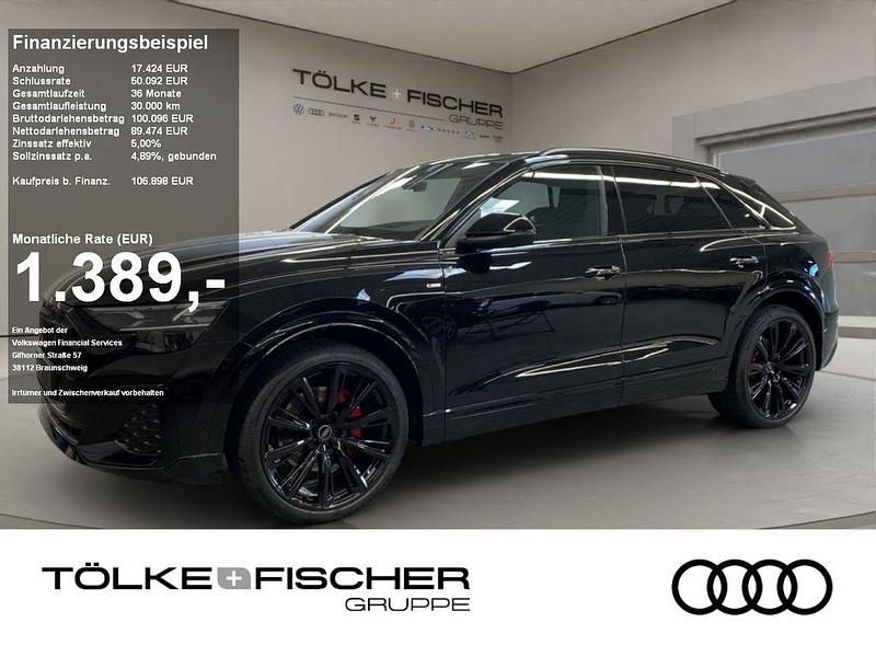 Mythosschwarz metallic Gebraucht 2025 Audi Q8 Ambiente SUV | 105.990 € - Bild 1/4