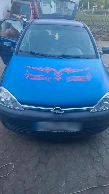 Blau Gebraucht 2003 Opel Corsa Kleinwagen | 700 € (Superpreis) - Bild 1/4