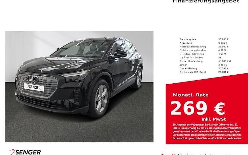 Mythosschwarz Gebraucht 2023 Audi Q4 e-tron Sport SUV | 35.880 € (Etwas zu teuer) - Bild 1/4