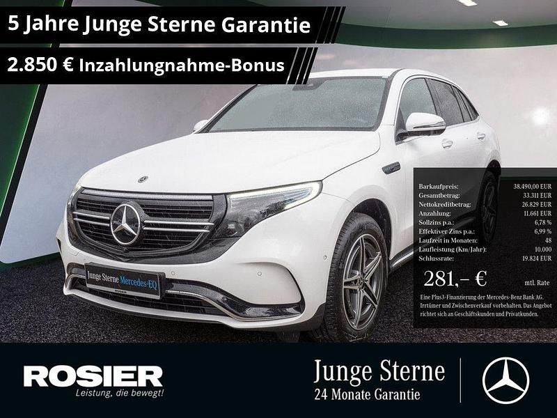 Weiß Gebraucht 2022 Mercedes EQC400 AMG line SUV | 38.490 € (Superpreis) - Bild 1/4