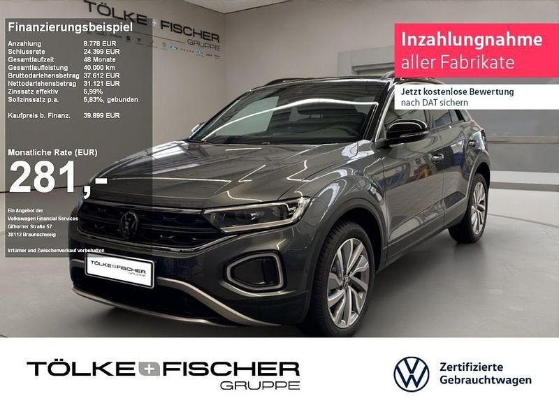 Schwarz Gebraucht 2025 VW T-Roc Goal SUV | 39.899 € (Fairer Preis) - Bild 1/3