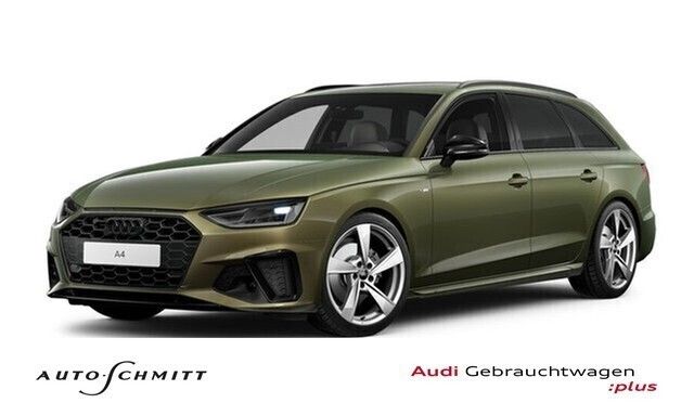 Distriktgrün metallic Gebraucht 2022 Audi A4 S-Line Kombi | 26.880 € (Superpreis) - Bild 1/4