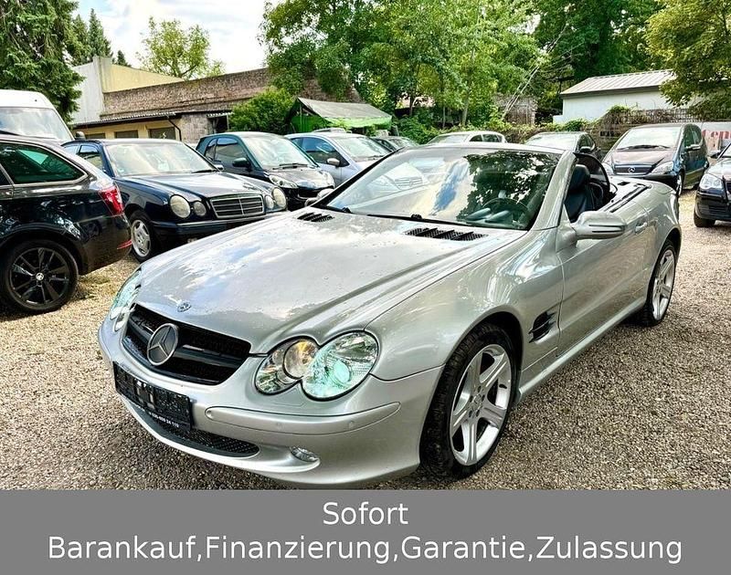 Silber (metallic) Gebraucht 2003 Mercedes SL500 Cabrio | 16.999 € (Etwas zu teuer) - Bild 1/4