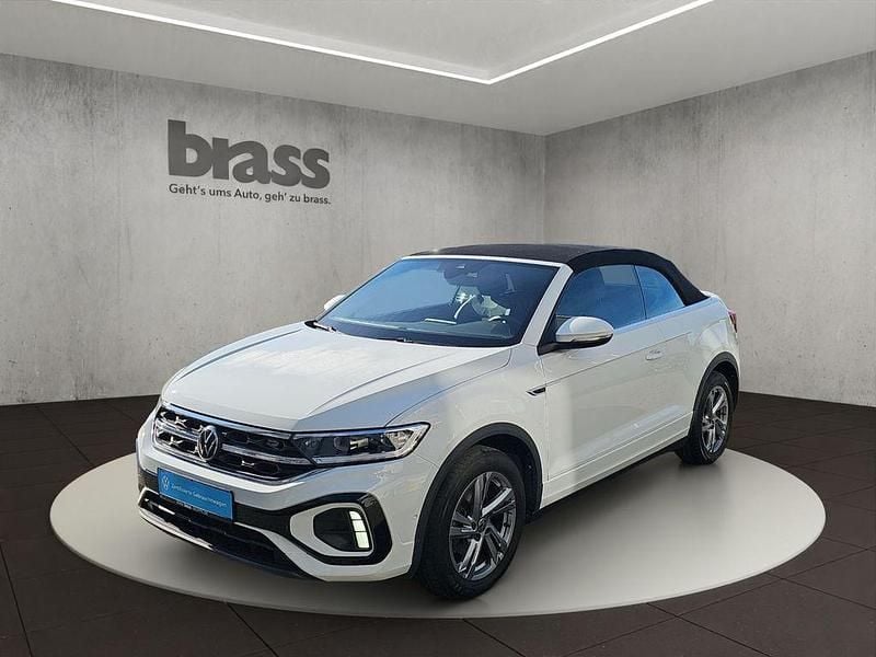Pure white schwarz Gebraucht 2022 VW T-Roc Cabriolet R-line Cabrio | 26.500 € (Guter Preis) - Bild 1/4