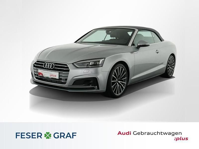 Florettsilber metallic Gebraucht 2019 Audi A5 Cabriolet Ambiente Cabrio | 32.580 € (Guter Preis) - Bild 1/4