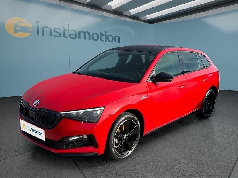 Rot Gebraucht 2021 Skoda Scala Monte Carlo Kleinwagen | 19.399 € (Fairer Preis) - Bild 1/4