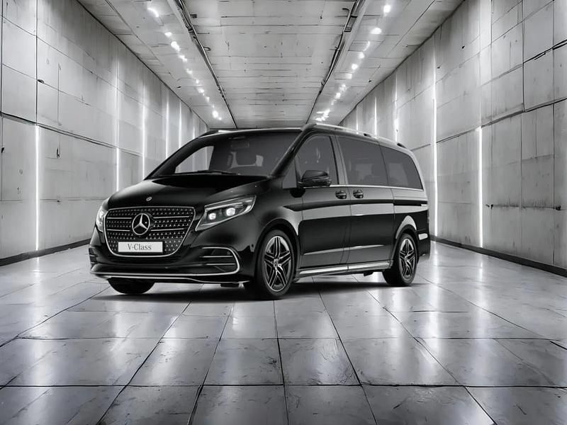 Schwarz Gebraucht 2025 Mercedes V300 Avantgarde Van / Kleinbus | 85.561 € - Bild 1/4