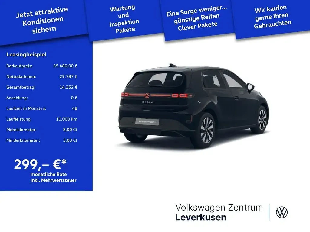 Neu VW ID. Polo Style 155 kW (211 PS) 2026 Schwarz Kleinwagen