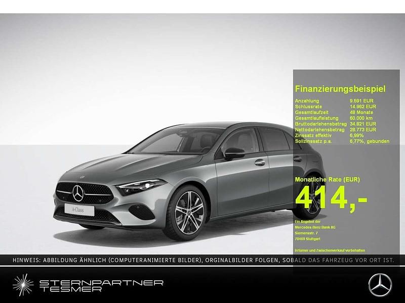 Grau Neu 2025 Mercedes A200 Night Limousine | 38.364 € (Fairer Preis) - Bild 1/3