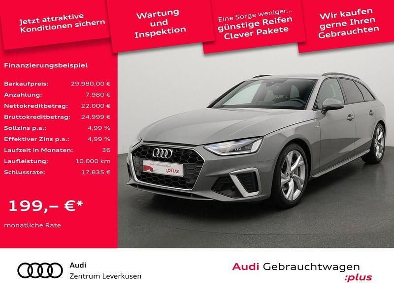 Grau Gebraucht 2022 Audi A4 S-Line Kombi | 29.980 € (Fairer Preis) - Bild 1/4