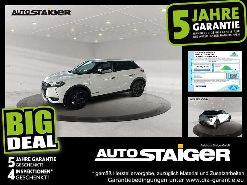 Lack weiss banquise/typ aussen Gebraucht 2022 DS Automobiles DS3 Crossback E-Tense Performance Line Plus SUV | 15.999 € (Guter Preis) - Bild 1/4