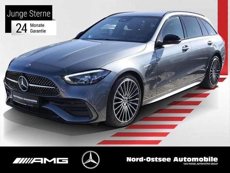 Metalliclack selenitgrau Gebraucht 2024 Mercedes C300 AMG Kombi | 46.490 € (Etwas zu teuer) - Bild 1/4