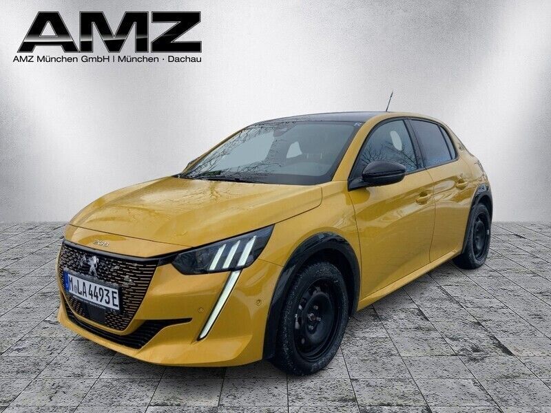 Gelb faro Gebraucht 2023 Peugeot e-208 GT Kleinwagen | 24.880 € (Etwas zu teuer) - Bild 1/4