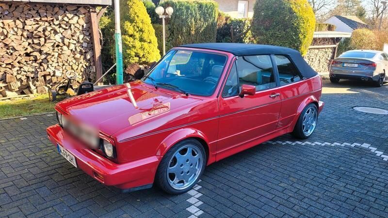 Rot Gebraucht 1989 VW Golf Cabriolet Cabrio | 9.500 € - Bild 1/4