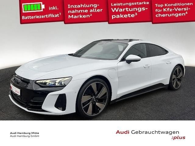 Suzukagrau metallic Gebraucht 2022 Audi e-tron GT quattro Comfort Limousine | 52.880 € (Guter Preis) - Bild 1/3