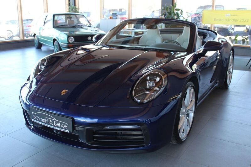 Blau Gebraucht 2024 Porsche 911 Carrera Cabriolet Cabrio | 126.990 € (Superpreis) - Bild 1/4