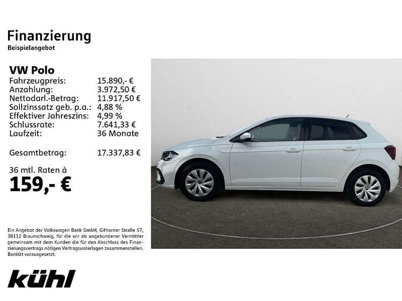 Gebraucht VW Polo Life 95 PS (69 kW) 2022 Weiß Kleinwagen