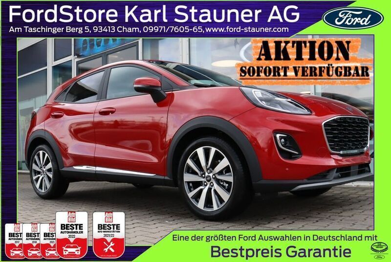 Red metallic Gebraucht 2024 Ford Puma Titanium X SUV | 20.980 € (Guter Preis) - Bild 1/4
