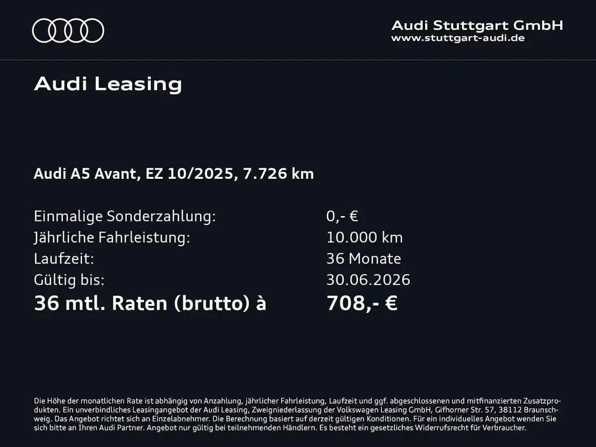Usata Audi A5 Sport 299 CV (219 kW) 2025 Blu Station wagon