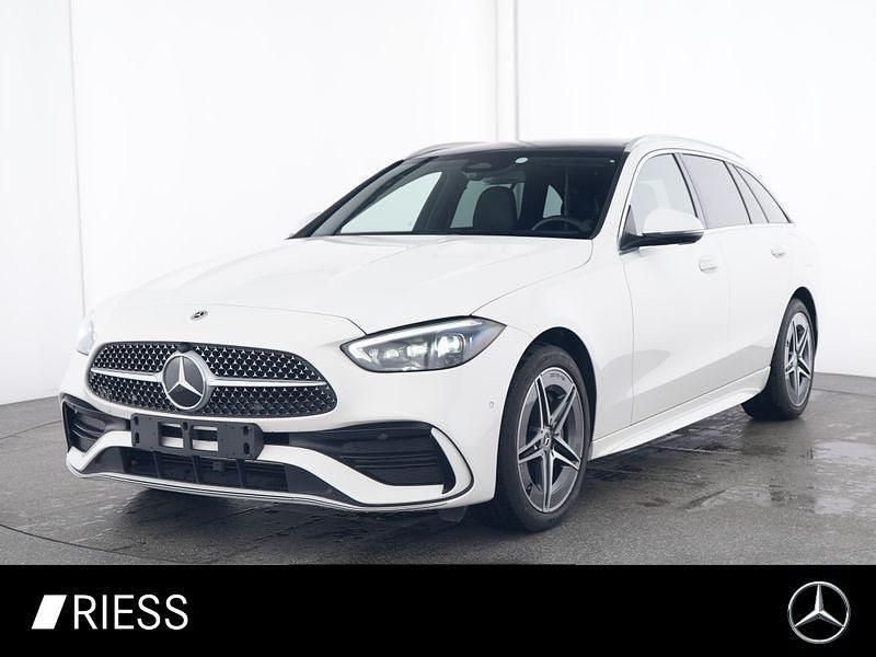 Weiß Gebraucht 2024 Mercedes C300e AMG Limousine | 44.400 € (Superpreis) - Bild 1/4
