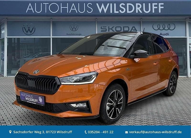Neu Skoda Fabia Dynamic 150 PS (110 kW) 2026 Orange Limousine