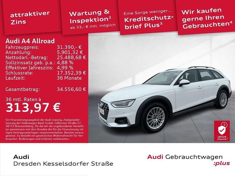 Ibisweiß Gebraucht 2023 Audi A4 Allroad Ambiente Kombi | 31.390 € (Guter Preis) - Bild 1/4