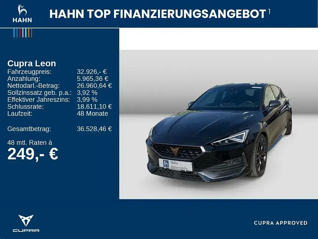 Gebraucht Cupra Leon VZ 300 PS (220 kW) 2024 Schwarz Limousine