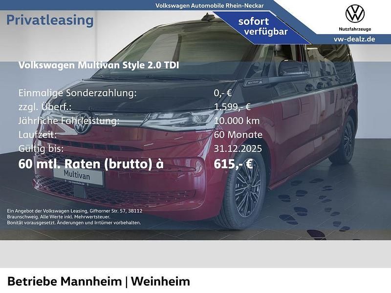 Schwarz Neu 2025 VW Multivan Style Van | 68.800 € - Bild 1/3