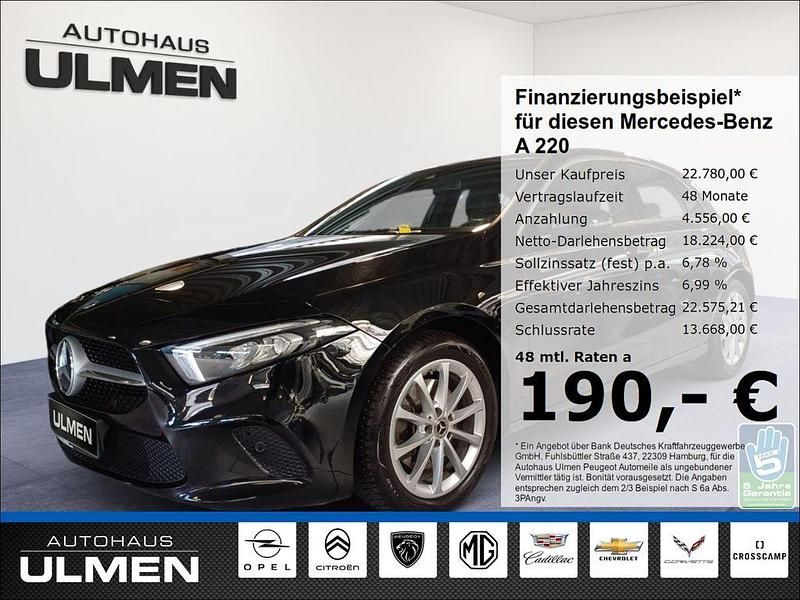 Schwarz Gebraucht 2018 Mercedes A220 Limousine | 22.780 € (Fairer Preis) - Bild 1/4